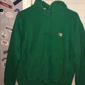 green champion hoodie